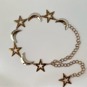 Celestial Moon and Stars Chain Belt